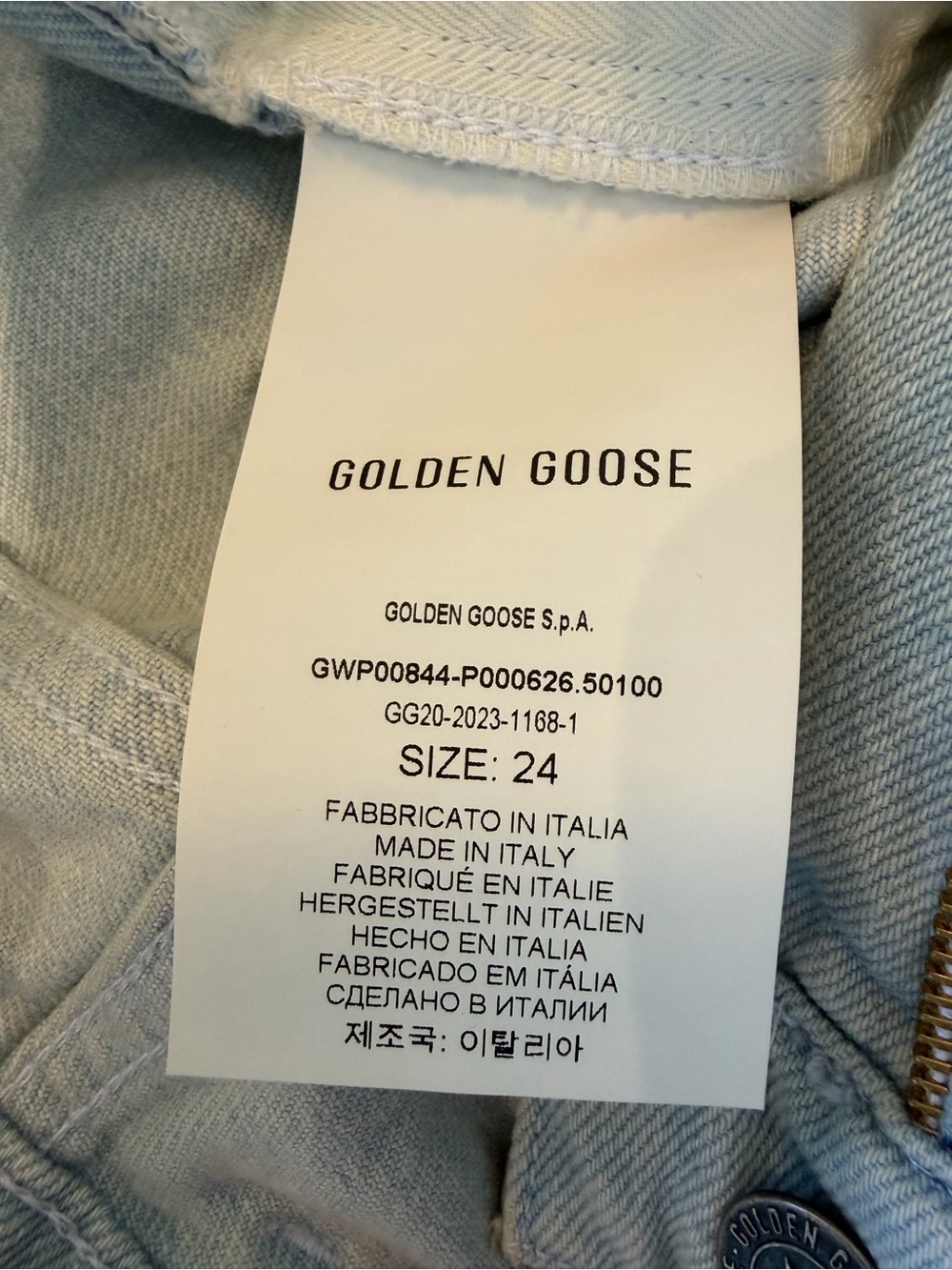 Golden Goose Kim Crystal Jeans SZ24 - Picture 7 of 11